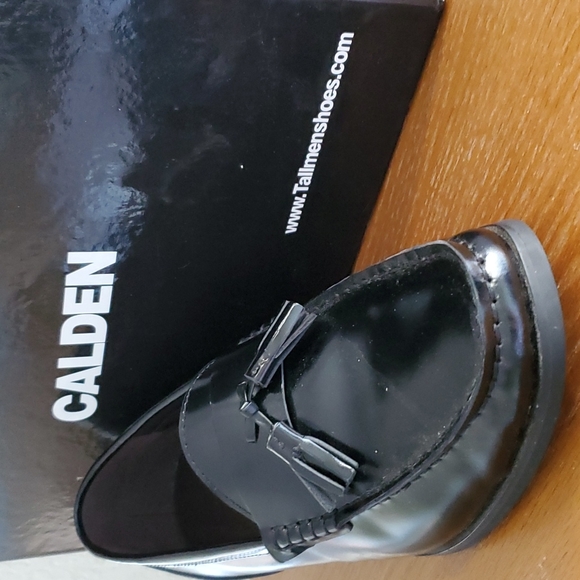 Calden Black Loafers Height Enhancer Shoes Sz 8 - Picture 8 of 9